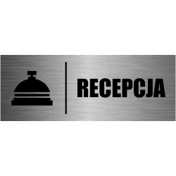 TABLICZKA RECEPCJA aluminium