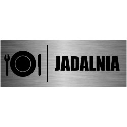 TABLICZKA JADALNIA aluminium