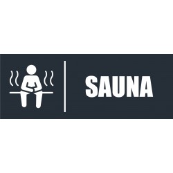 TABLICZKA SAUNA ANTRACYT