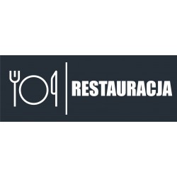 TABLICZKA RESTAURACJA ANTRACYT