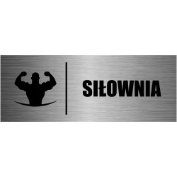 TABLICZKA SIŁOWNIA aluminium