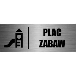 TABLICZKA PLAC ZABAW aluminium