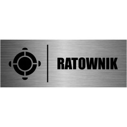 TABLICZKA RATOWNIK aluminium