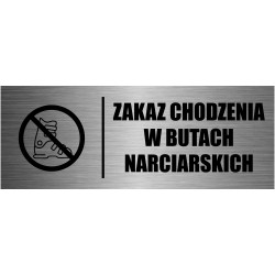 TABLICZKA ZAKAZ CHODZENIA W...