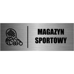 TABLICZKA MAGAZYN SPORTOWY...