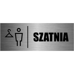 TABLICZKA SZATNIA aluminium...