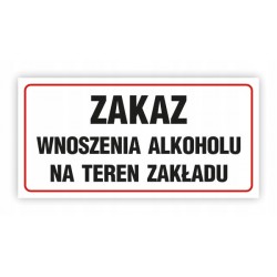 TABLICA 20X10 ZAKAZ...