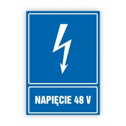 TABLICZKA 15X10 NAPIĘCIE 48 V