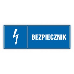 TABLICA 30X10 BEZPIECZNIK