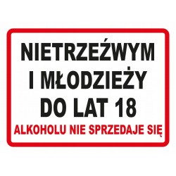 TABLICA ALKOHOLU NIE...