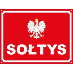 SOŁTYS Tablica 40X30 cm