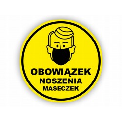 Naklejka OBOWIĄZEK NOSZENIA...