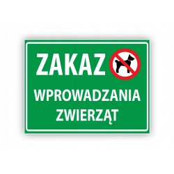 Tabliczka ZAKAZ...