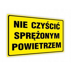 Tabliczka BHP NIE CZYŚCIĆ...