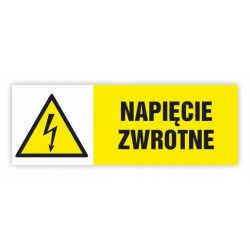 TABLICA BHP 30x10 NAPIĘCIE...