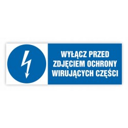 TABLICA BHP 30x10 WYŁĄCZ...