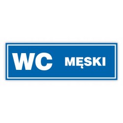 TABLICA BHP- 30x10 WC MĘSKI