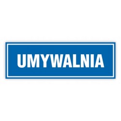 TABLICA BHP- 30x10 UMYWALNIA