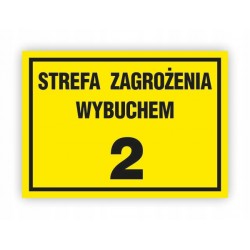 Tabliczka BHP 20x15 STREFA...