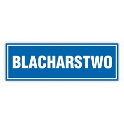 TABLICA BHP- BLACHARSTWO PB053