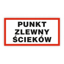 TABLICA BHP-PUNKT ZLEWNY...