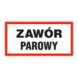 TABLICA BHP-ZAWÓR PAROWY PB116