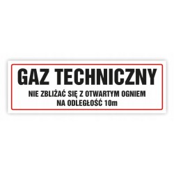 TABLICA BHP-GAZ TECHNICZNY...