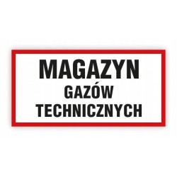 TABLICA BHP-MAGAZYN GAZÓW...