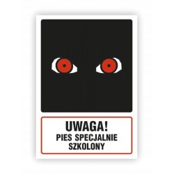 TABLICA BHP-UWAGA!PIES...