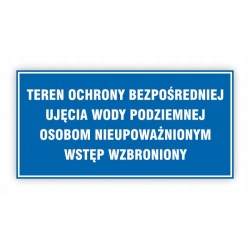 TABLICA BHP-TEREN OCHRONY...