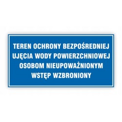 TABLICA BHP-TEREN OCHRONY...