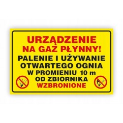 TABLICA BHP-URZĄDZENIE NA...