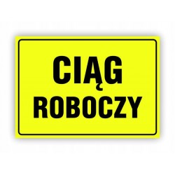 TABLICA BHP-CIĄG ROBOCZY JD006