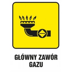 TABLICA BHP-GŁÓWNY ZAWÓR...