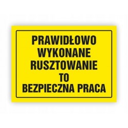 TABLICA BHP-PRAWIDŁOWO...