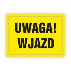 TABLICA BHP-UWAGA!WJAZD OA096