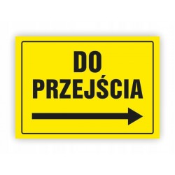 TABLICA BHP-DO PRZEJŚCIA OA089