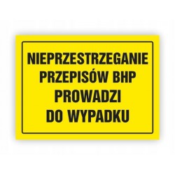 BHP-NIEPRZESTRZEGANIE BHP...