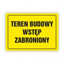 TABLICA BHP-TEREN BUDOWY...