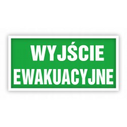 Tabliczka WYJŚCIE...