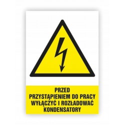 TABLICZKA 15X10 WYŁĄCZYĆ I...