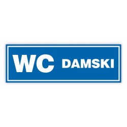 TABLICA NA DRZWI - 30x10 WC...