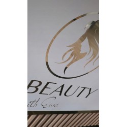 Złote logo glamour plexi...