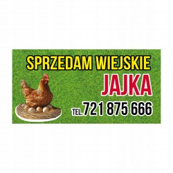 Baner jajka na sprzedaż...