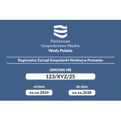 Tabliczka WODY POLSKIE...