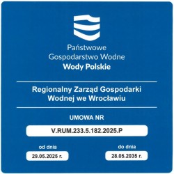 Tabliczka WODY POLSKIE...