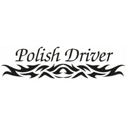 Naklejka POLISH DRIVER...