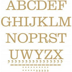 Litery Naklejki Złote 3 cm...