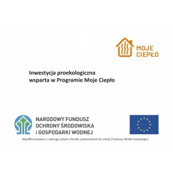 Tablica Moje Ciepło NFOŚiGW...