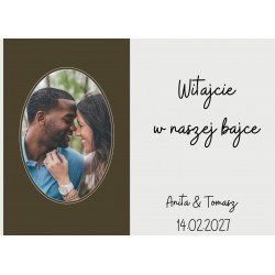 Tablica powitalna weselna...